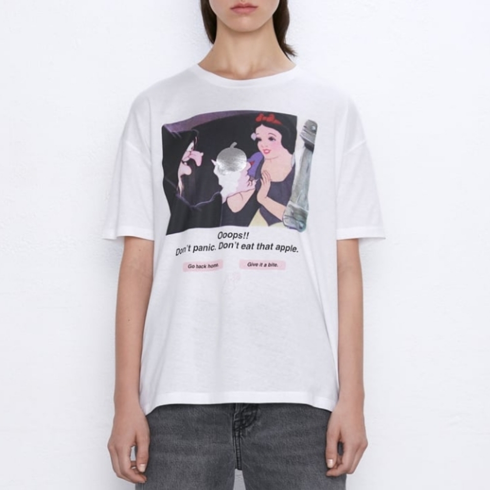 Zara Snow White Disney Shirt